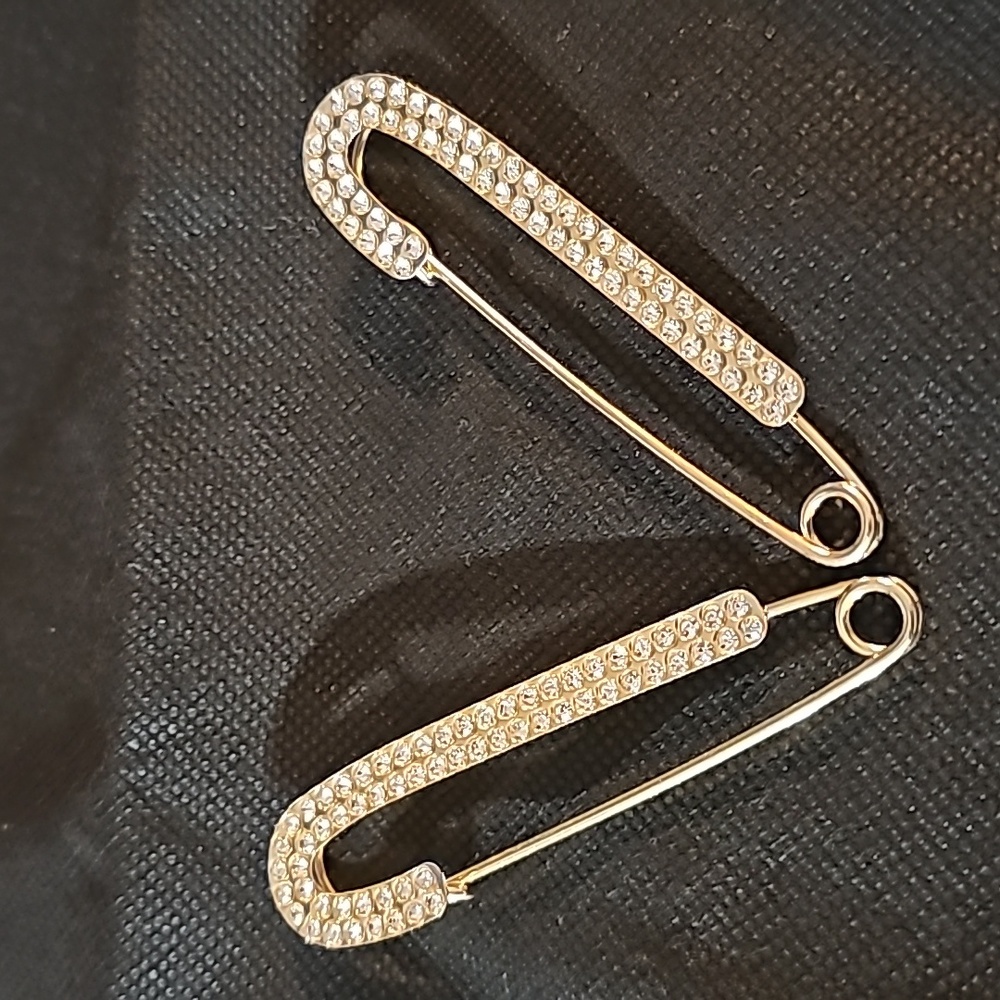 Gold Rhinestone Jumbo Paper Clip - Picture 8 of 8